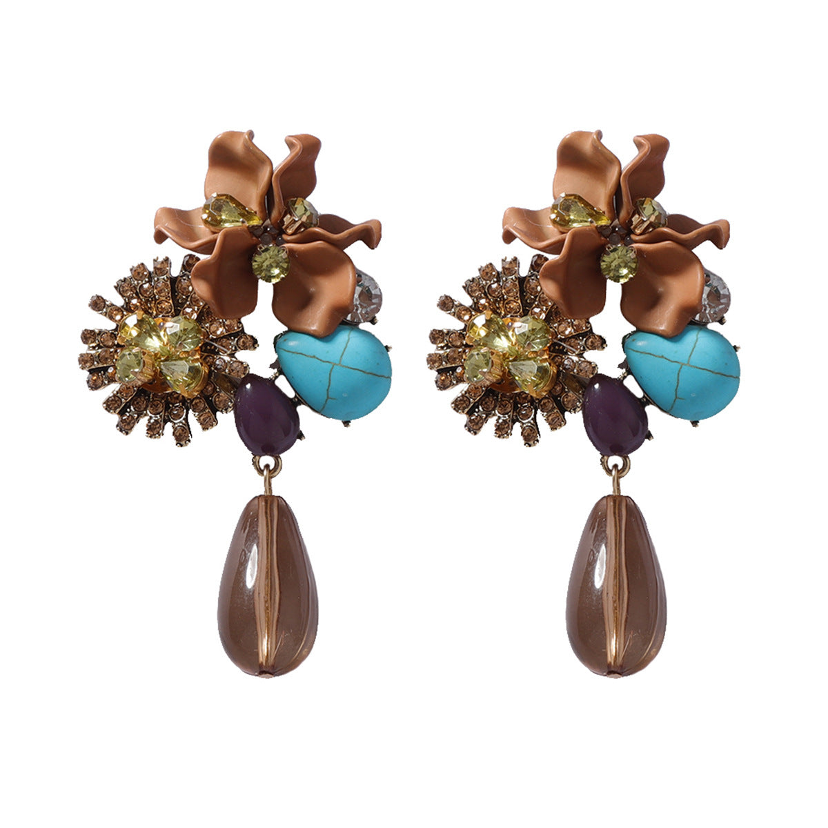 Womens Retro Bold Statement-Ready Long Earrings That Pair With Everything