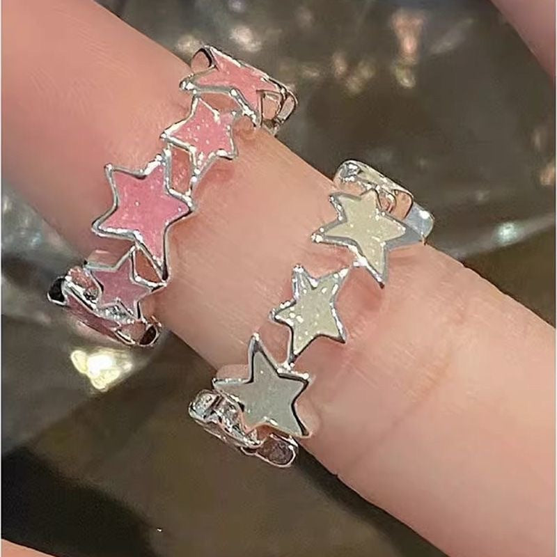 Ultra-sweet Star Ring For Women Delicate Sweet And Cool