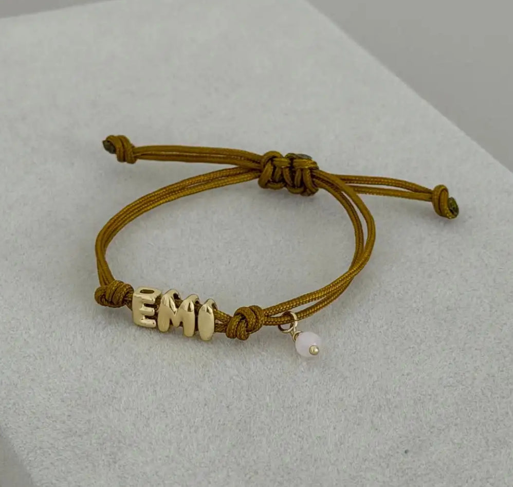26 Letter Woven Hand Rope Colored Bracelet