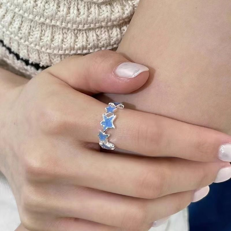 Ultra-sweet Star Ring For Women Delicate Sweet And Cool