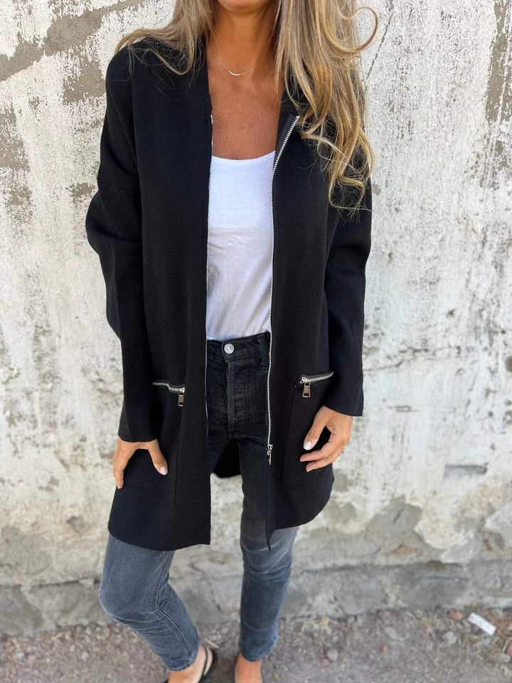 Women's Mid Length Cardigan Coat