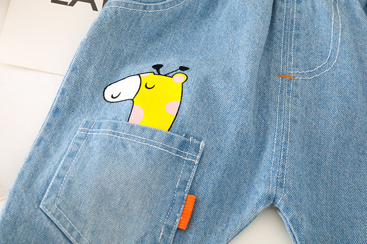 Two-piece Check cCotton Shirt For Kids