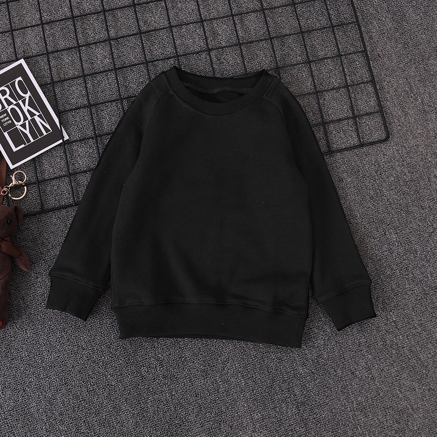 Sweater Boys Spring And Autumn Pure Cotton Children's Bottoming Shirt girls Fashion Tops Big Kids Pullovers