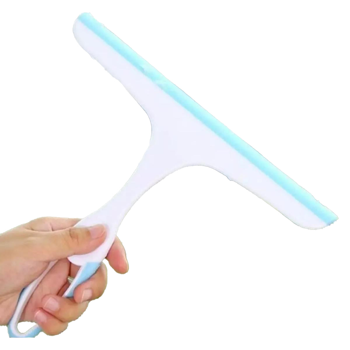 Glass wiper, T-handle, can easily scratch the glass, mirrors, tiles on the water stains, clean without leaving marks;