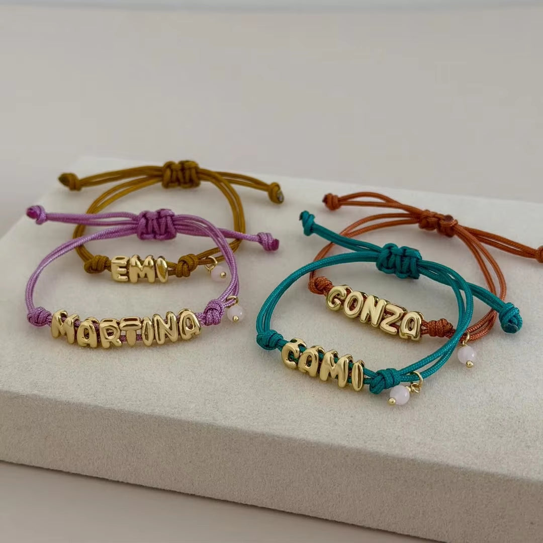 26 Letter Woven Hand Rope Colored Bracelet