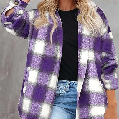 Long Sleeve Lapel Loose Mid-length Top