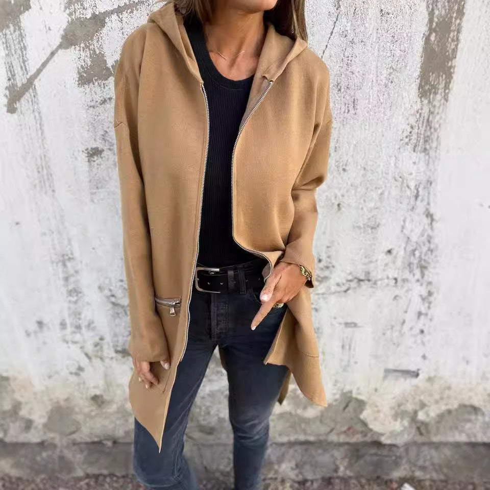 Women's Mid Length Cardigan Coat