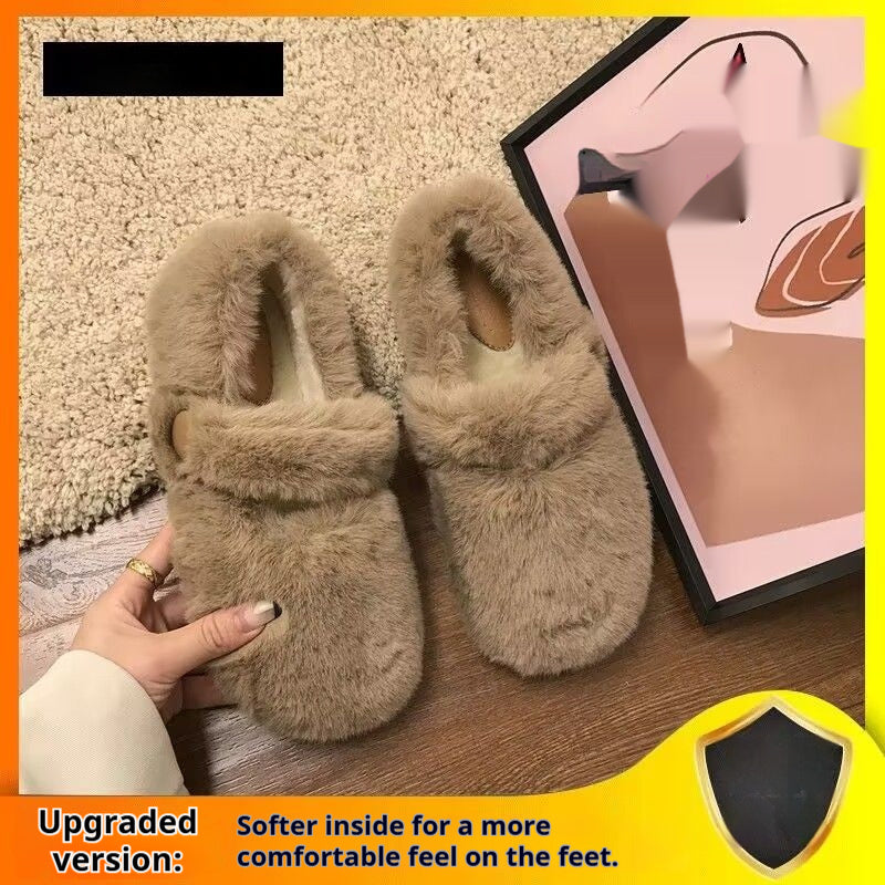 Outerwear Plus-size Women's Shoes Fluffy Shoes