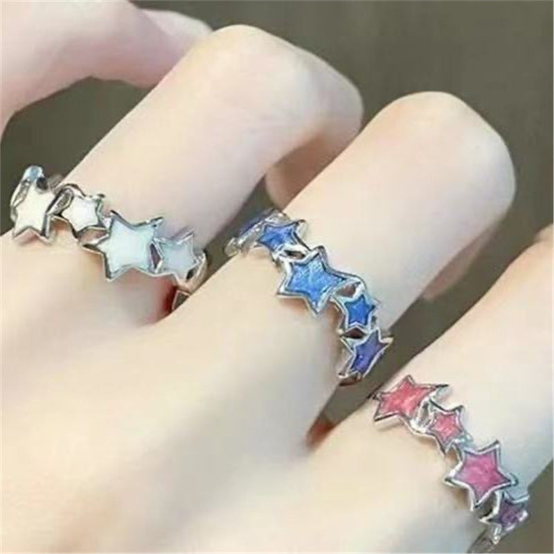 Ultra-sweet Star Ring For Women Delicate Sweet And Cool