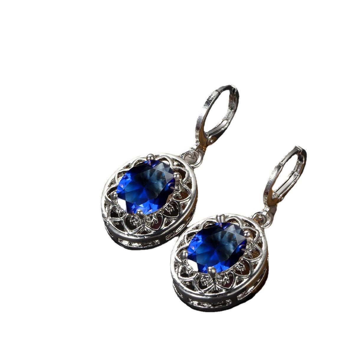 Womens Hollowed Petal Ear Clips Earrings