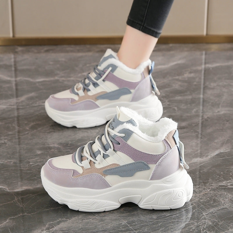 New Thickened Warm Ultra-comfy Fleece-lined Dad Shoes