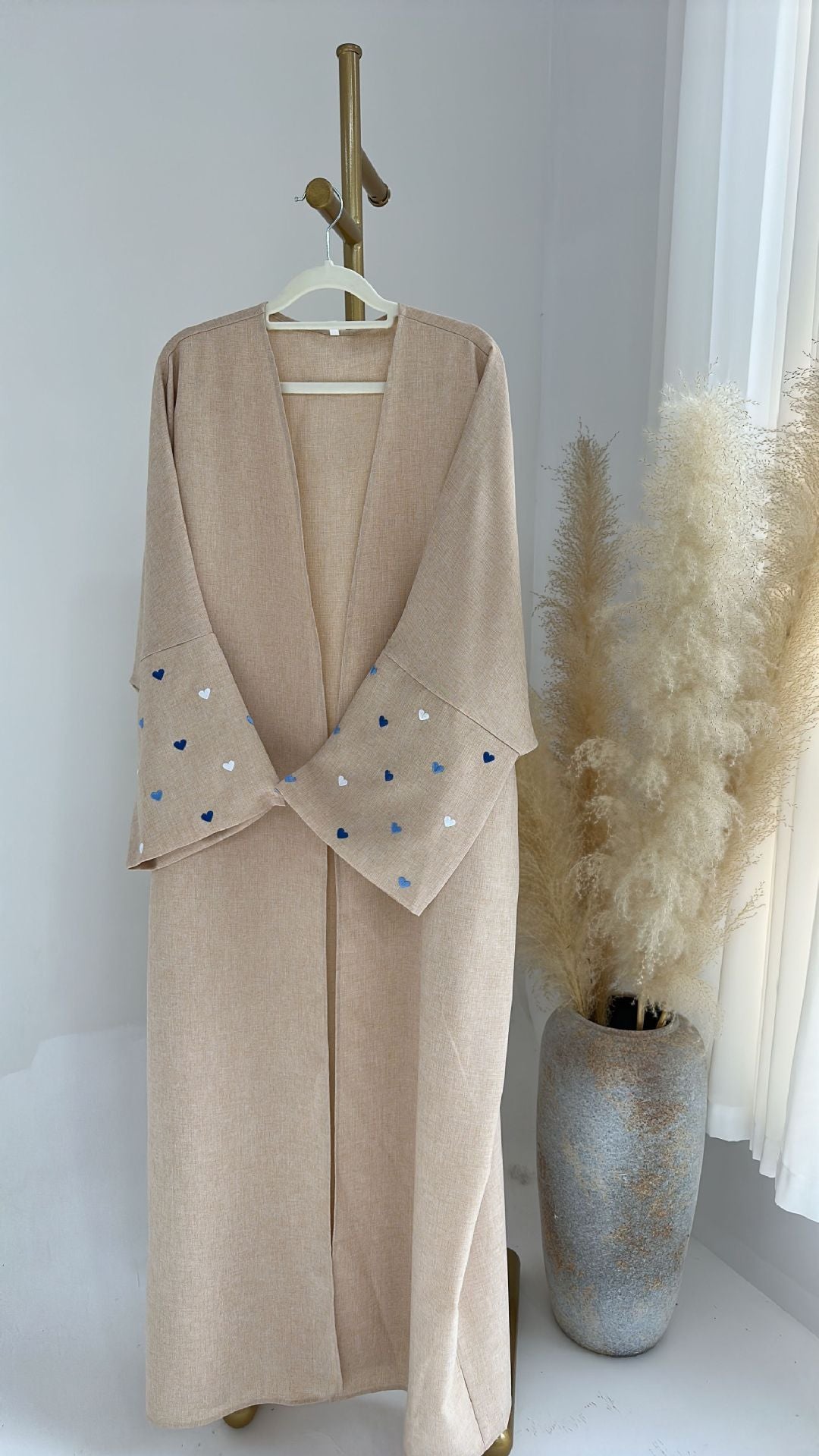 Love Embroidered DUBAI Turkish Elegant Cardigan Robe