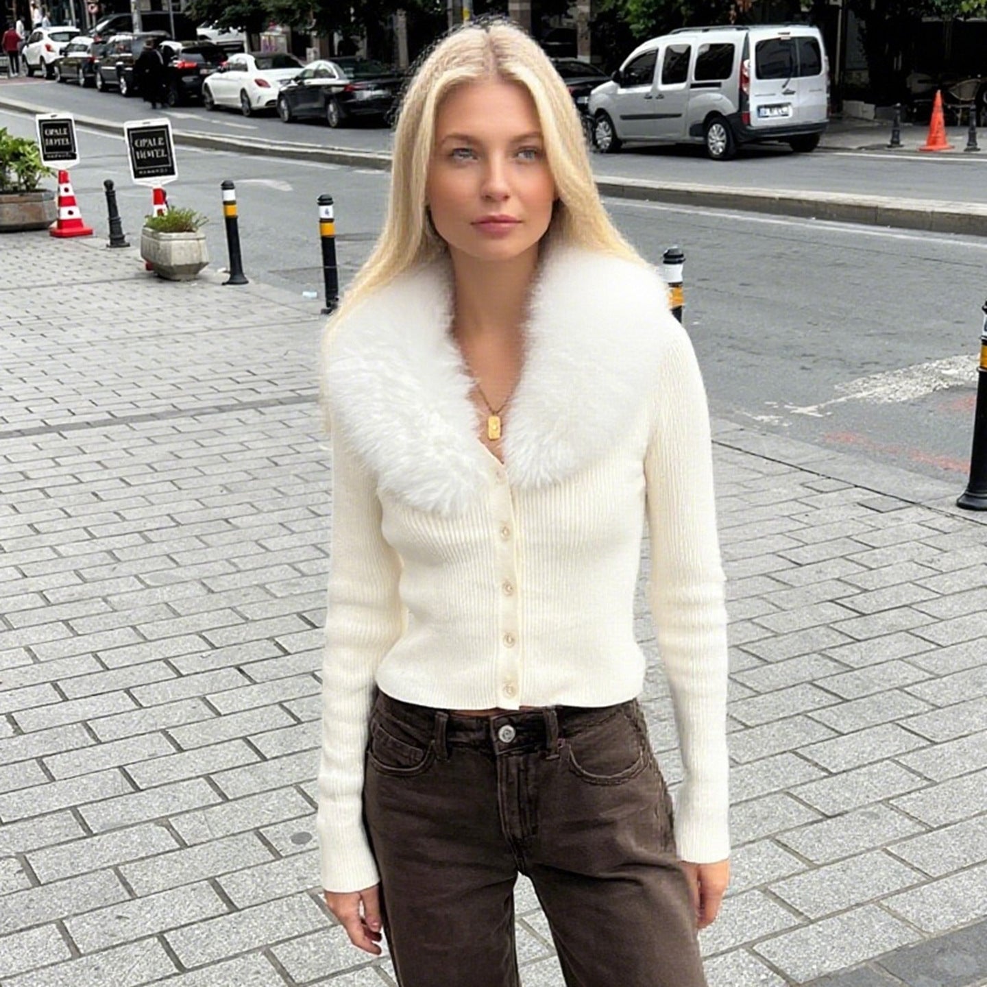 New Slim Fit Slimming Long Sleeves Sweater Coat