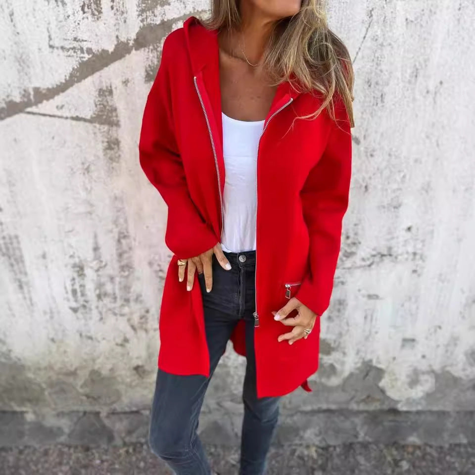 Women's Mid Length Cardigan Coat