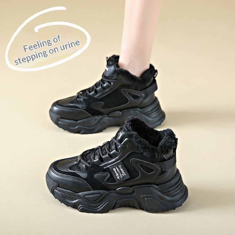 New Thickened Warm Ultra-comfy Fleece-lined Dad Shoes