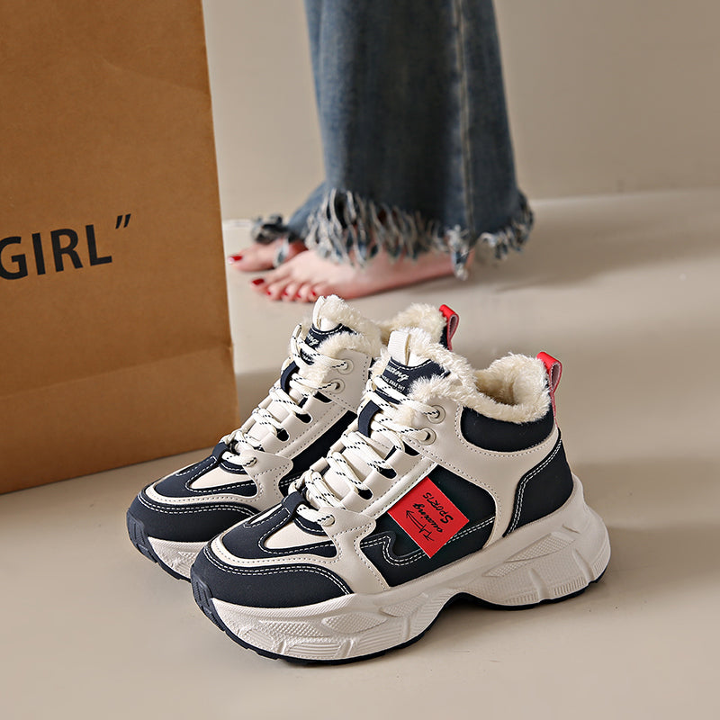 New Thickened Warm Ultra-comfy Fleece-lined Dad Shoes