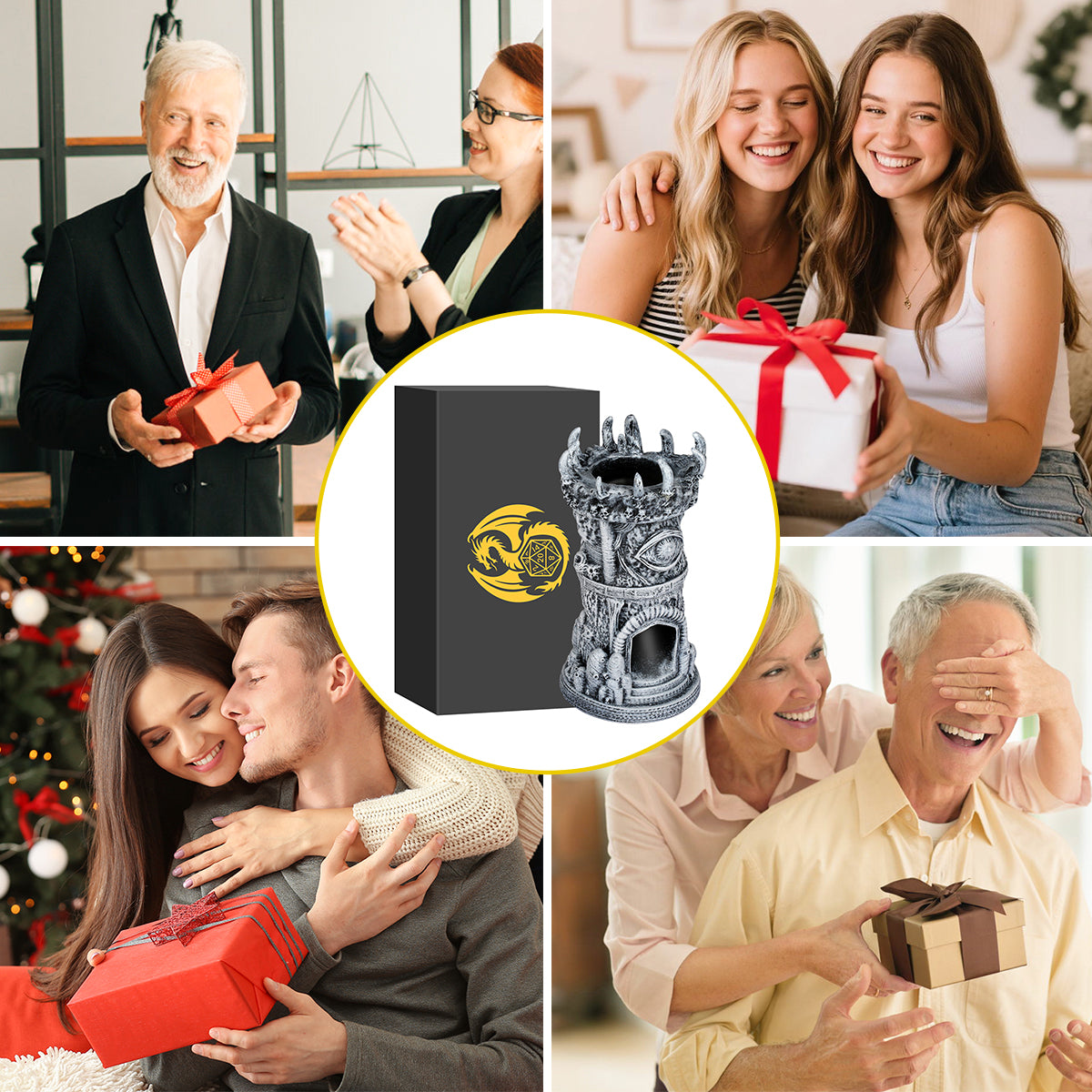 Fantasy - Themed Cyclops Beholder Dice Tower - Resin Craftsmanship, Perfect For Gaming Gatherings