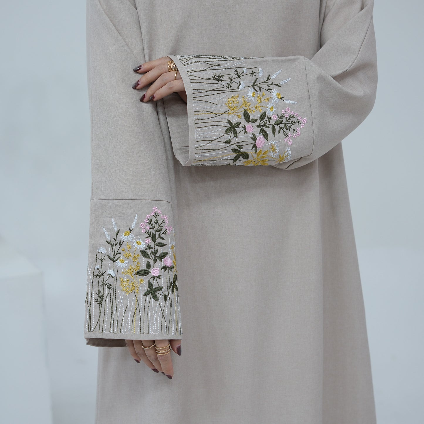 Dubai Middle East Turkey Dubai Flower Embroidery Series Elegant Dress