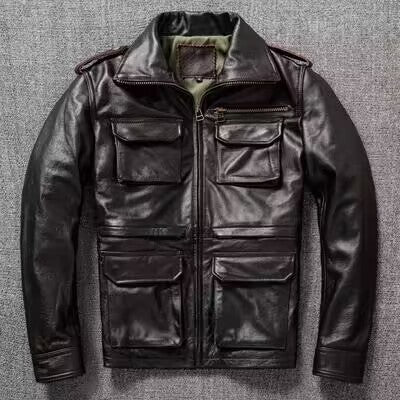 Pure Top Layer Soft Cowhide Real Leather Clothes