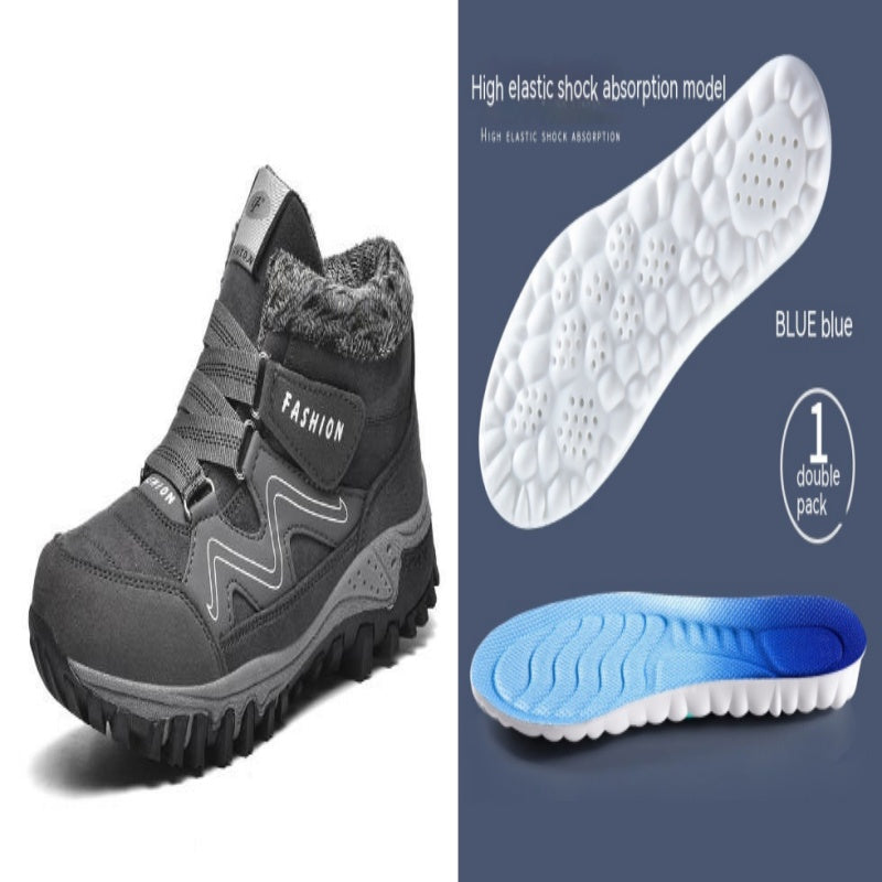 Men's And Women's Outdoor Cotton-padded Mid-top Sports Cotton Shoes