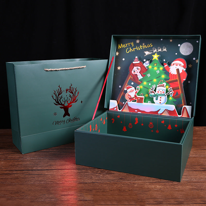 Girl's Heart Lantern Gift Box Raffia Starry Three-dimensional Gift Box