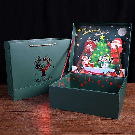 Girl's Heart Lantern Gift Box Raffia Starry Three-dimensional Gift Box