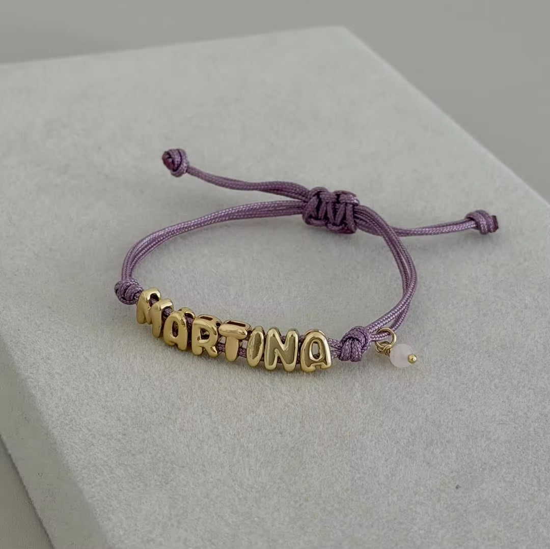 26 Letter Woven Hand Rope Colored Bracelet