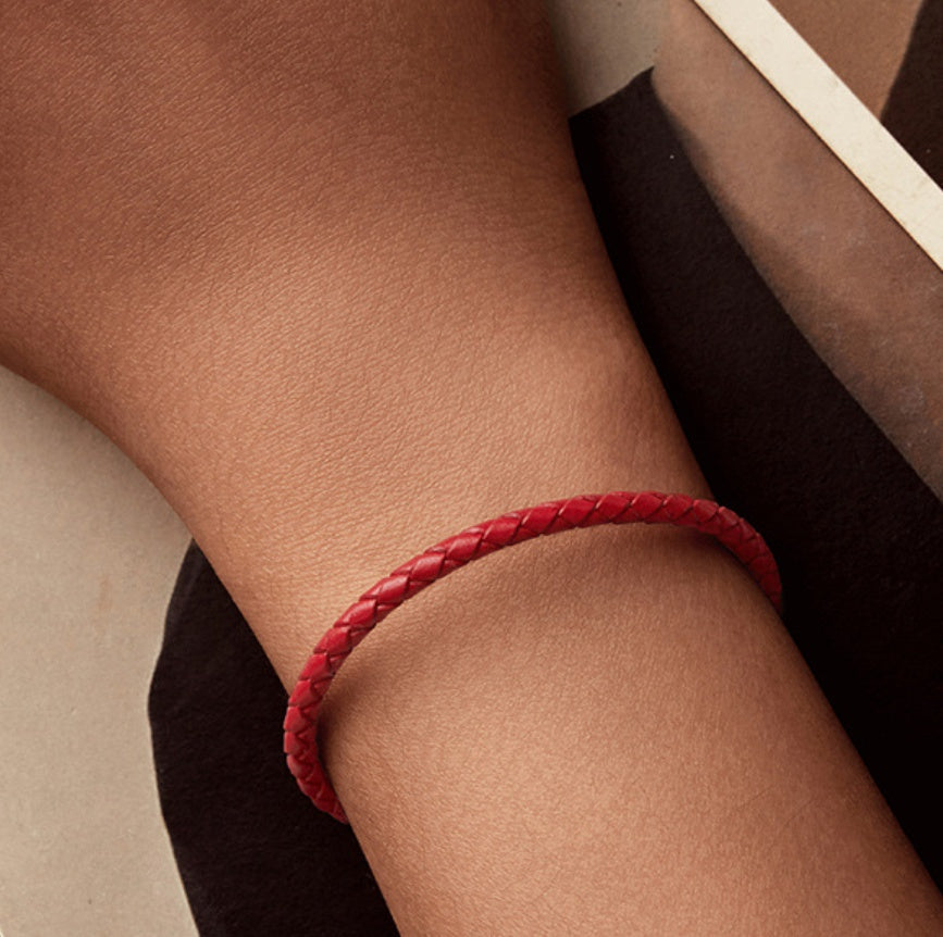 New Year Red Rope Leather Rope Carrying Strap