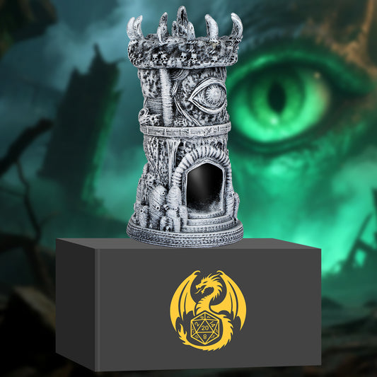 Fantasy - Themed Cyclops Beholder Dice Tower - Resin Craftsmanship, Perfect For Gaming Gatherings