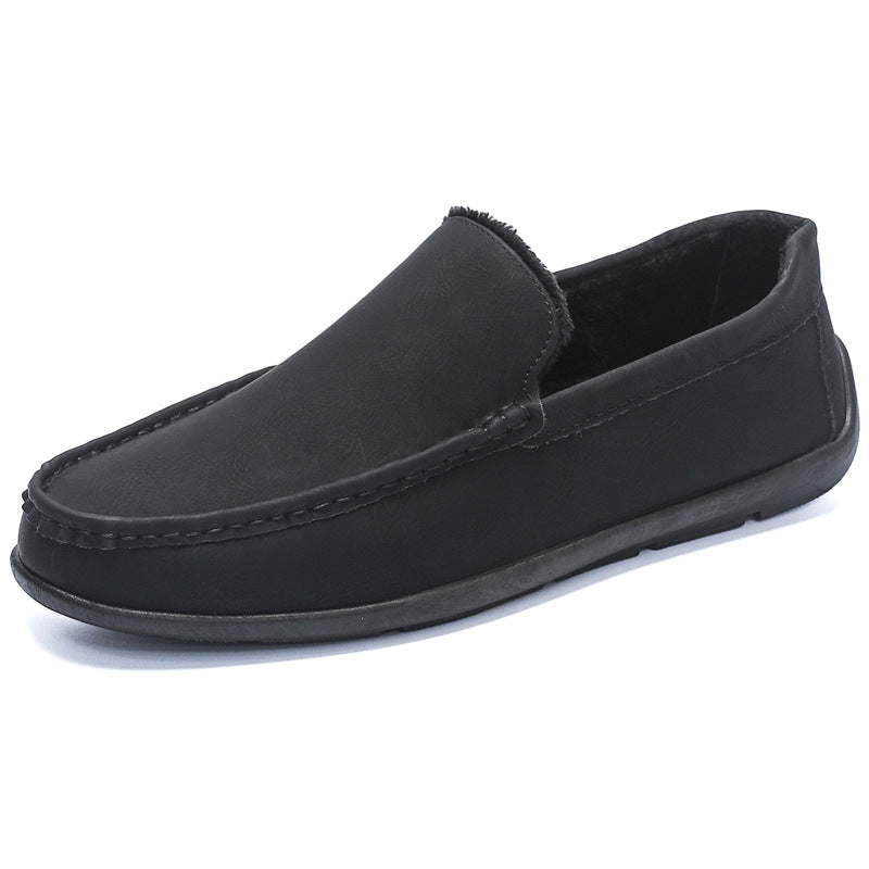 Men's Casual Slip-on Shoes With Soft Soles And Soft Uppers