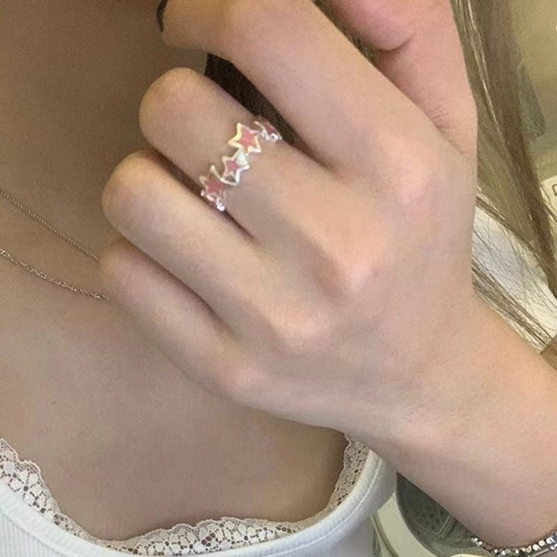 Ultra-sweet Star Ring For Women Delicate Sweet And Cool