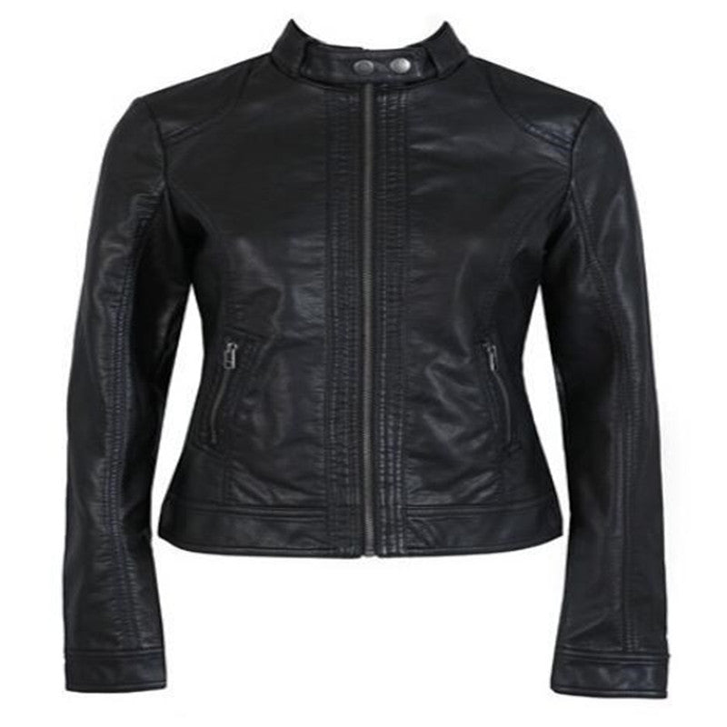 The SUbsecTion Single Pimkie Washed PU LeaTher MoTorcycle