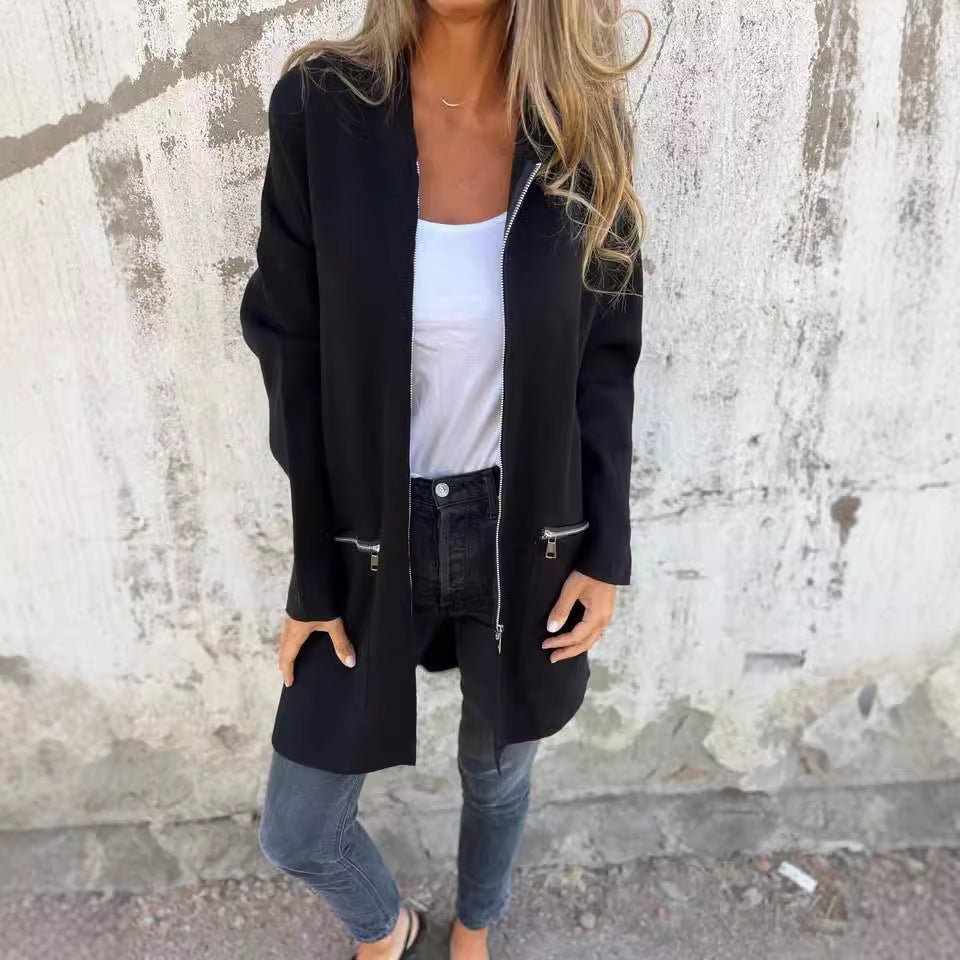 Women's Mid Length Cardigan Coat