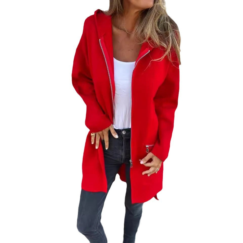Women's Mid Length Cardigan Coat
