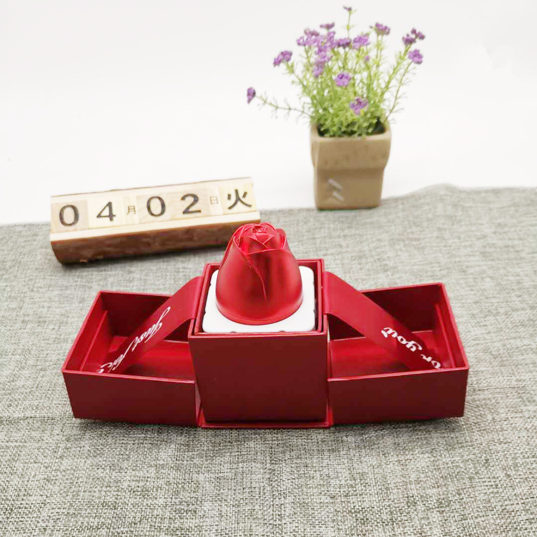 Rose Flower Lifting Gift Box Tanabata Festival Jewelry Painting Lifting Gift Box