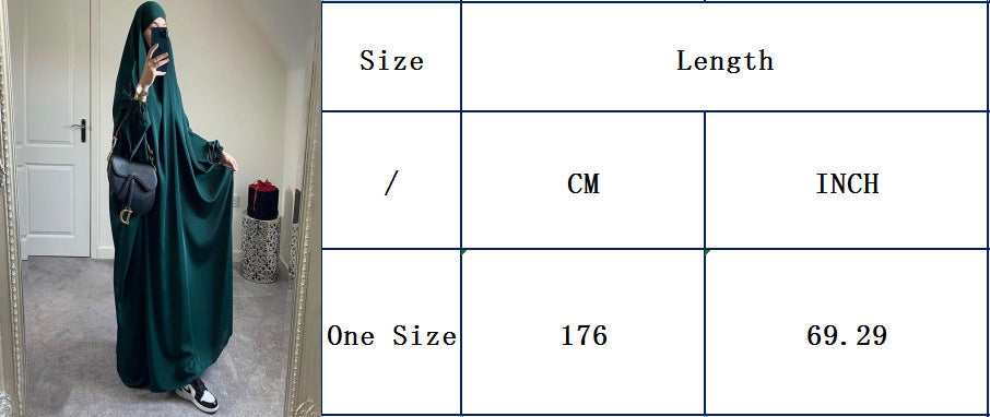 Women's Dress Dubai Middle East Turkey Plus Size Swing Robe