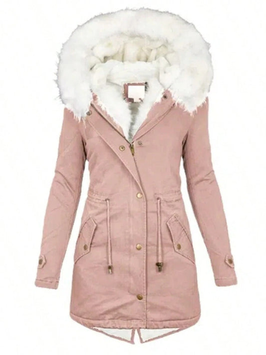 Needle Winter Faux Fur Hooded Parka Coat