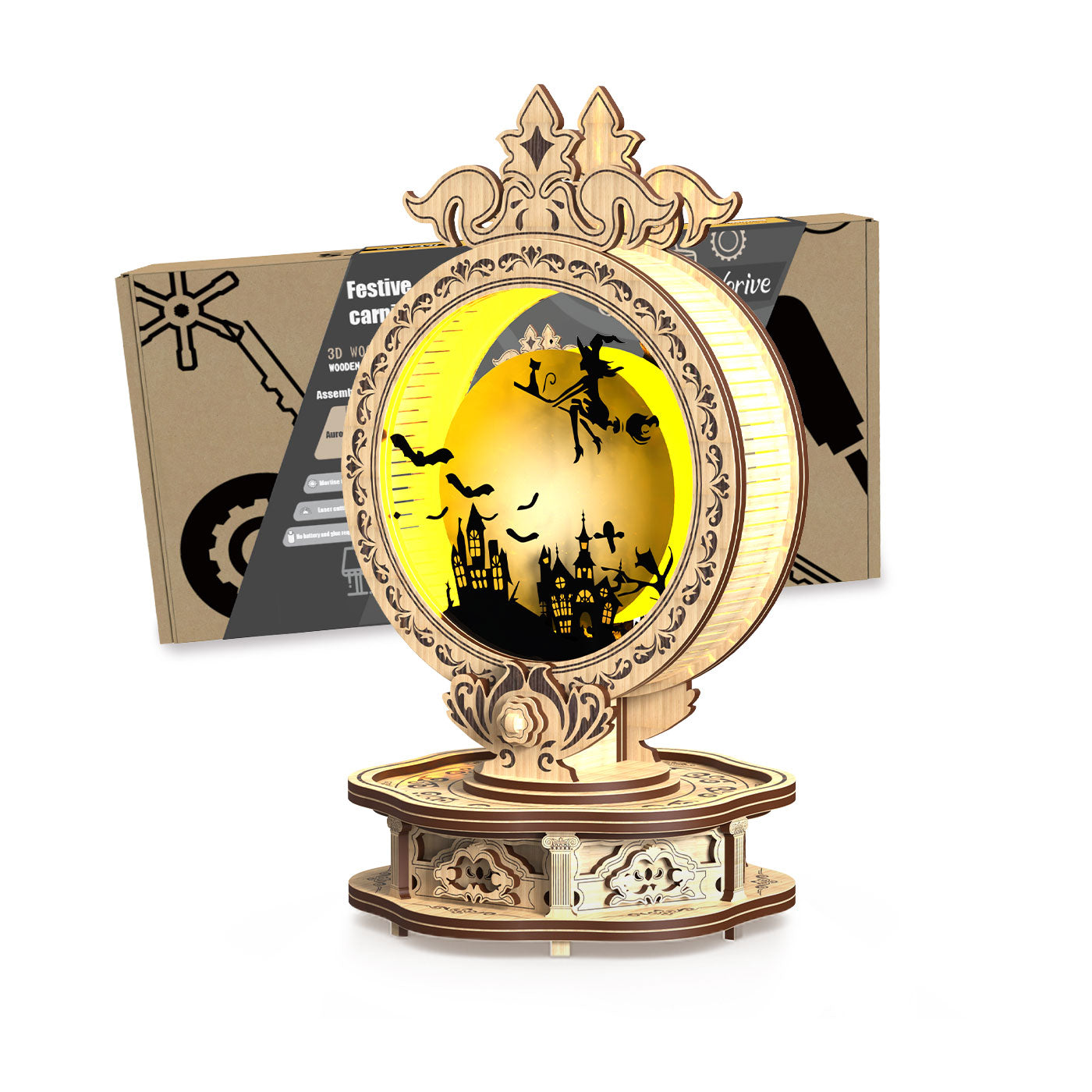 Home Fashion Simple Holiday Carnival Lights Styling Puzzle Toys