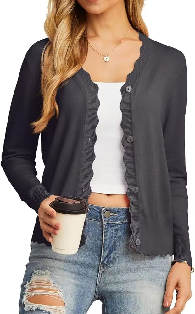 Fashion Short Knitted Cardigan Coat