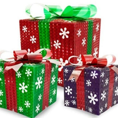 Christmas Gift Box Three-piece Set Gift Decoration