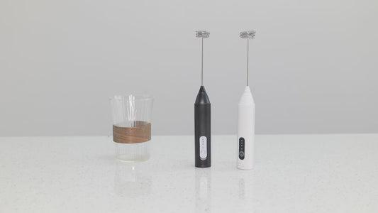 2in1 Handheld coffee machine, portable egg beater, rechargeable 3-speed beverage, jam, milk frother, household kitchen food mixer